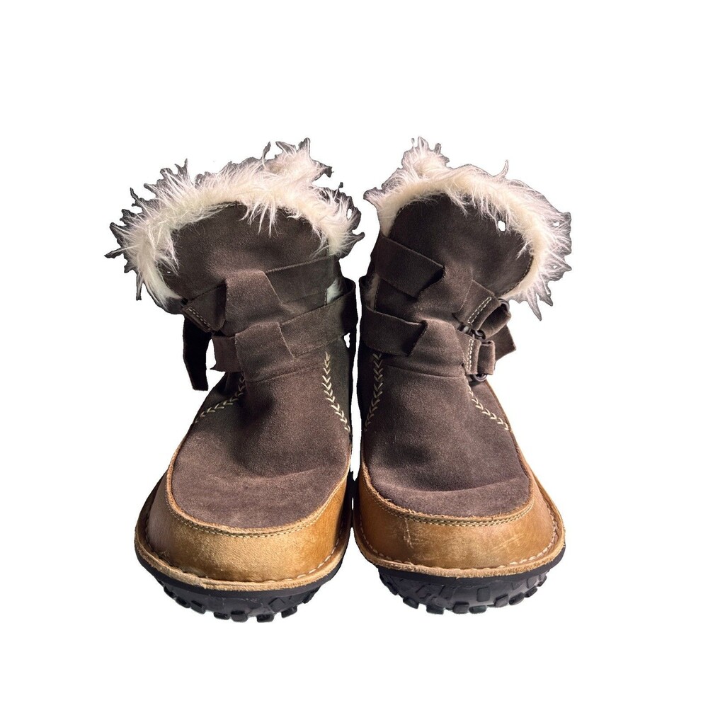 Sorel Womens Tootega Fur Boots Size 8 Honey Leather Booties NL1460 brown